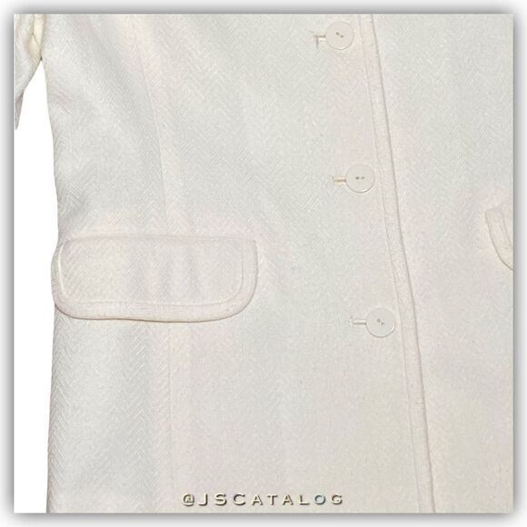 STUDIO by Liz Claiborne Mandarin Style Formal Wear Wool Button Down Blazer Jacke - Picture 3 of 9